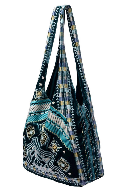 Johnny Was - Women's Oliver Slouchy Velvet Tote Bag