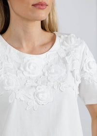 Leo & Ugo - Brianne Crew Neck Flower Top
