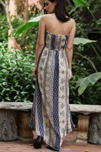 Angie - Hi Lo Halter Maxi Romper