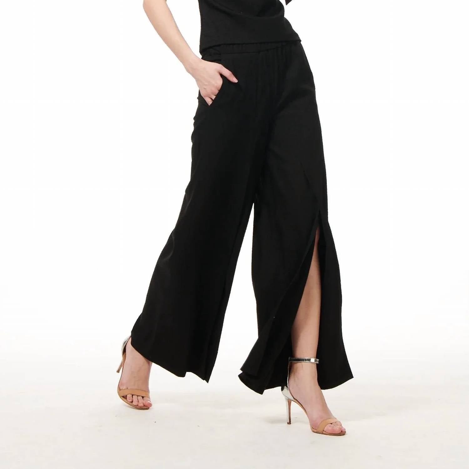 Emily Shalant - Split Leg Sparkle Pants