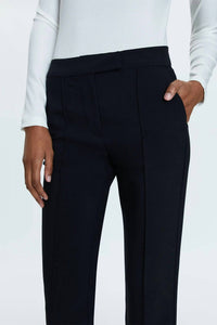 PISTOLA Diana Mid-rise Front Slit Trouser in black - women's jeans - view 4