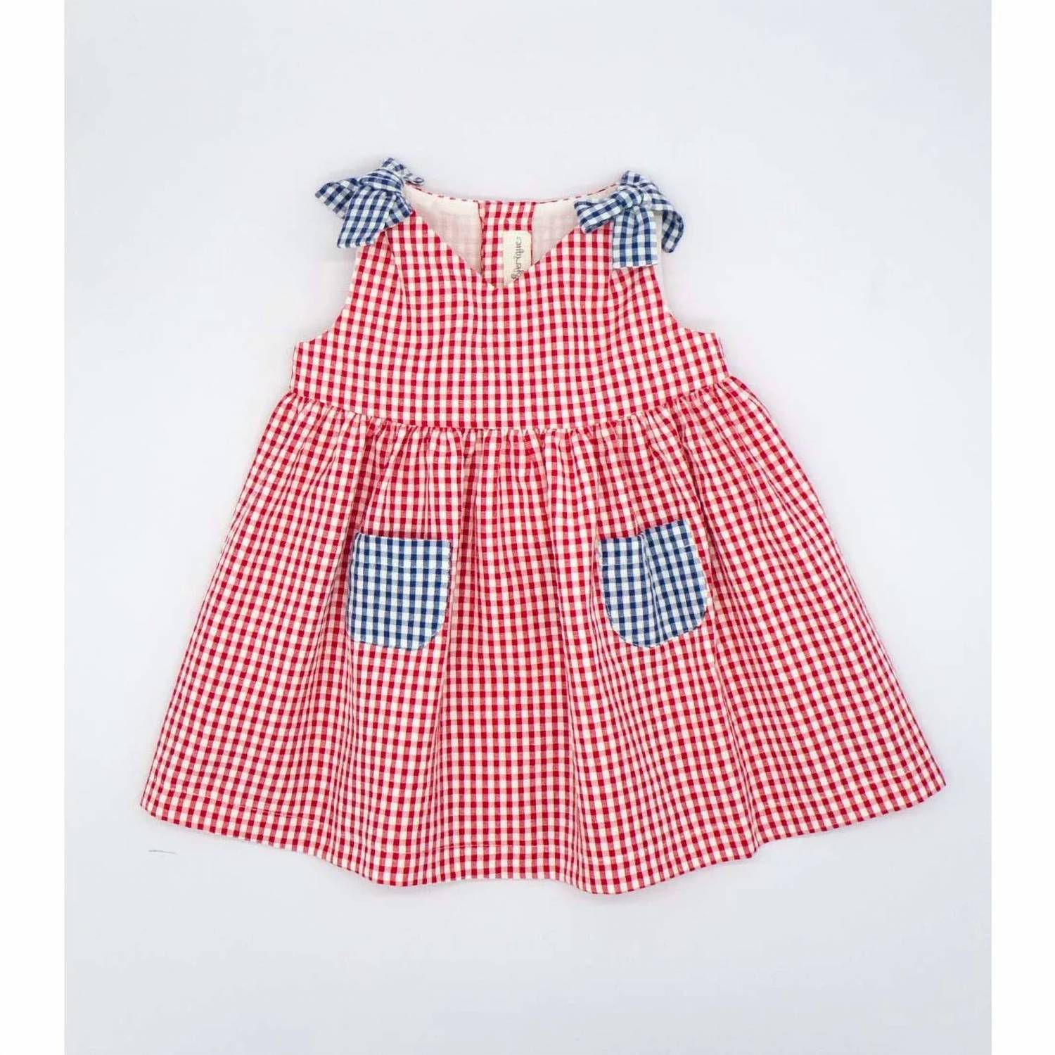 Fina Ejerique - Girl's Gingham Pocket Dress