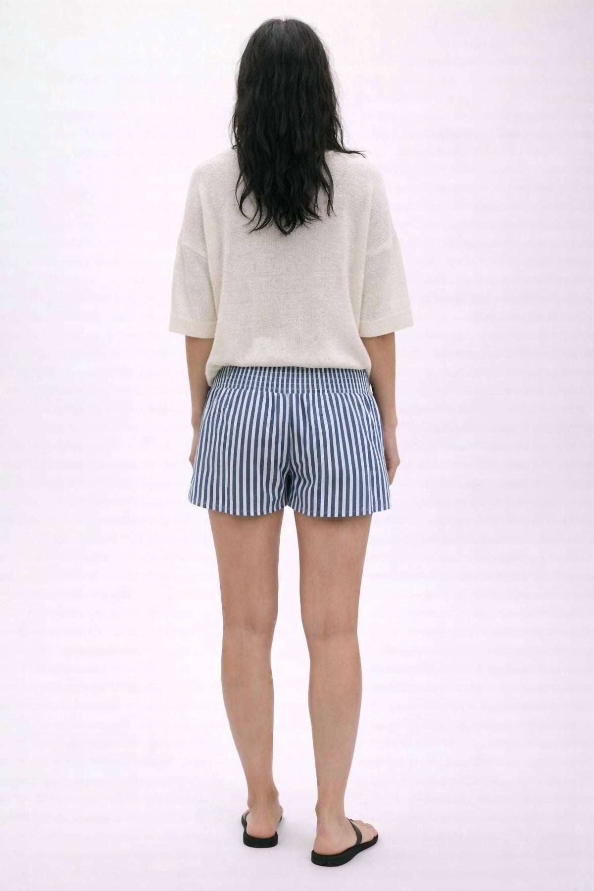 Cloud Ten - Striped Stretch Waistband Skort