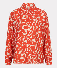 Esqualo - Scarlet Graphic Blouse