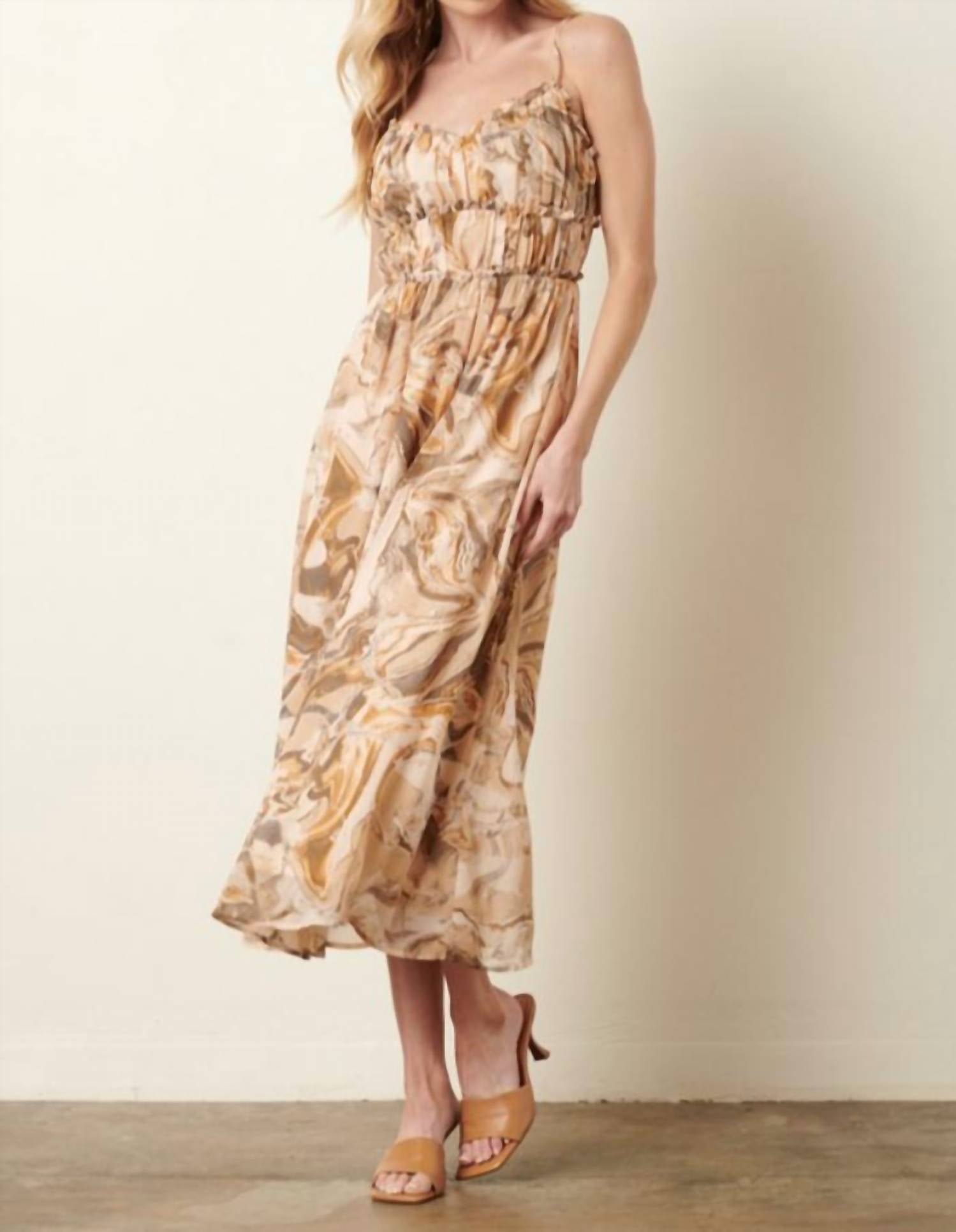 Mittoshop - Marble Swirl Maxi Dress