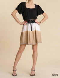 Umgee - Dip Dye Color Block Dress