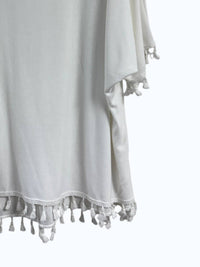 Elsie & Zoey - Women's Plain Tassel Top