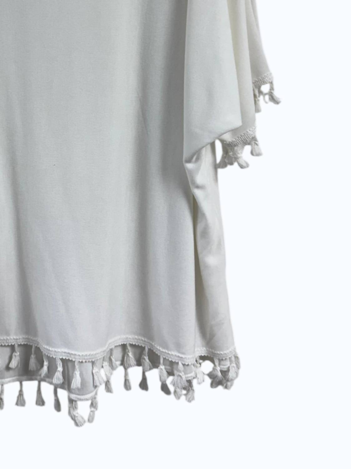 Elsie & Zoey - Women's Plain Tassel Top