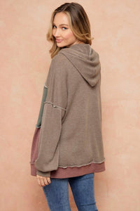 Lovely Melody - Women's Tilda Oversized Color Block Hoodie