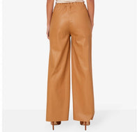 Astrid - Faux Leather Pull-on Pants