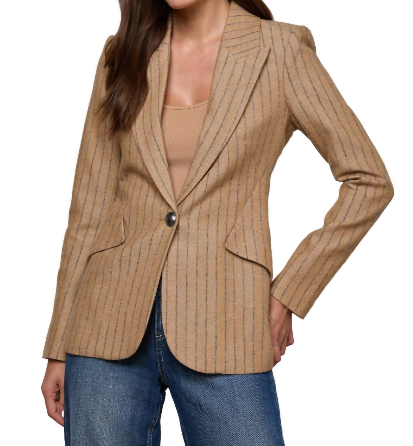L'Agence - Chamberlain Pinstripe Blazer
