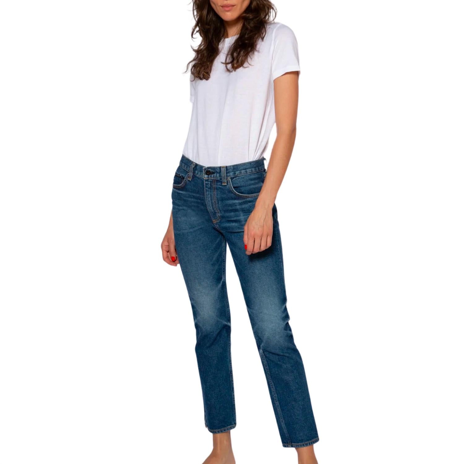 Askk Ny - Mid Rise Straight Leg Jean
