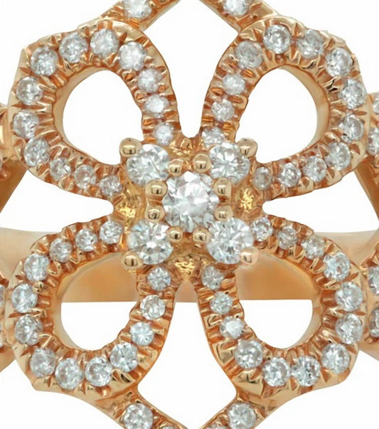 Diana M Jewels - 4 Leaf Clover 0.55 Cts Diamond Ring