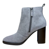 COLE HAAN Women's Harrington Grand Riding Bootie in stormcloud suede - women's shoe - alternate view