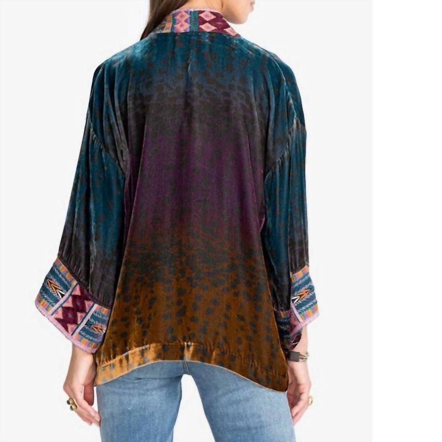 Johnny Was - Women's Velvet Cropped Kimono