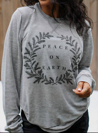 Easel - Peace On Earth Long Sleeve Top