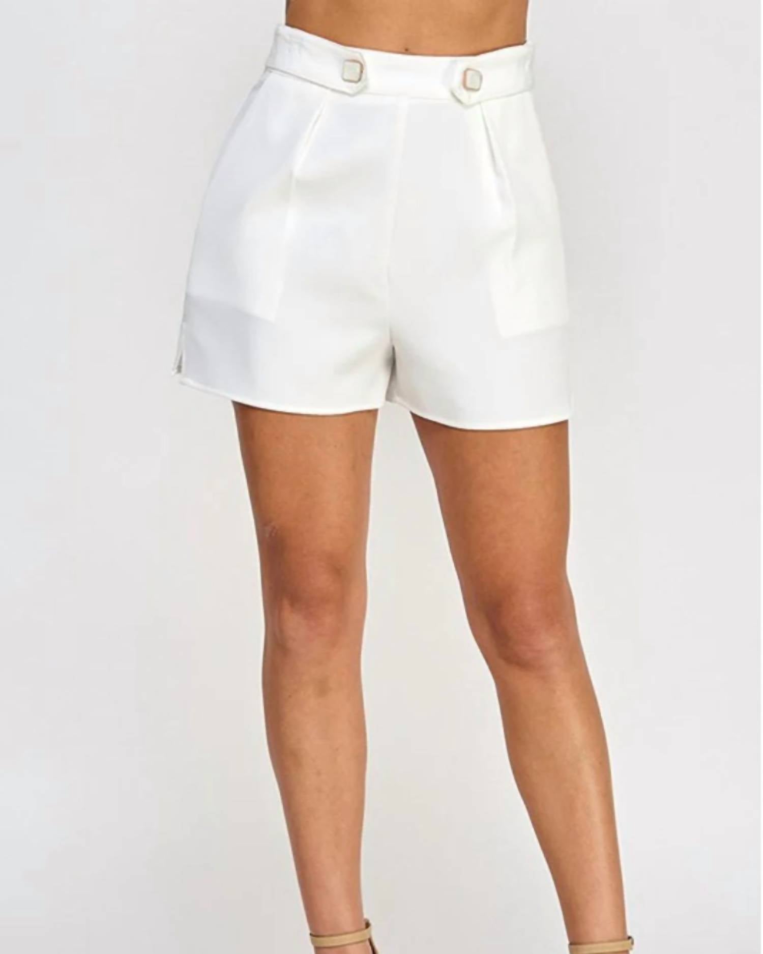 Milk & Honey - Alba Button Detail Shorts