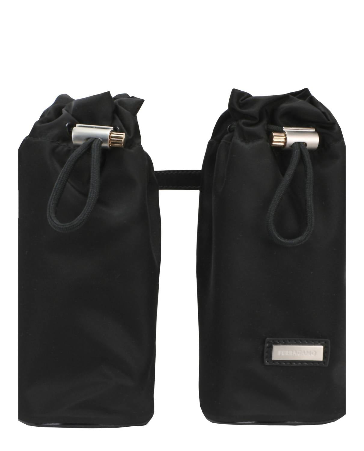 Salvatore Ferragamo Women's Double-bottle Belt Bag in black - women's bag - alternate view