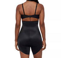 Miraclesuit Show Stopper Slanted Hem Shaping High Waisted Short in black - women's intimate - alternate view