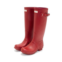 HUNTER Women's Original Tall Rain Boot in military red - women's shoe