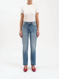 Daze - Smarty High Rise Slim Straight Jeans