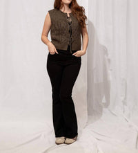 Just Black Denim - High Rise Boot Leg Pants