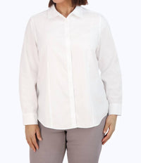Foxcroft - Dianna Pinpoint Long Sleeve Shirt