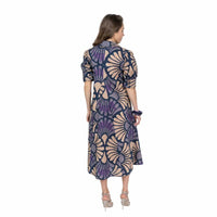 Lior - Amber Pointed Collar Short Sleeve Dress