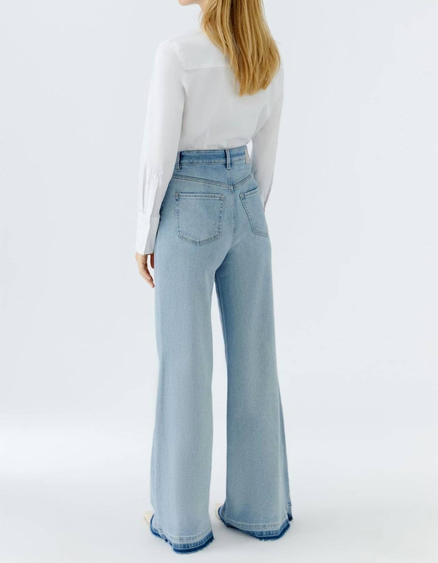 Oui - Wide-cut Flared Jeans