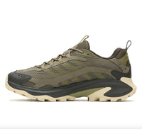 MERRELL Men's Moab Speed 2 Running Shoes in olive - men's sneaker - detail view
