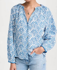 Velvet By Graham & Spencer - Marian Mosaic Print Blouse