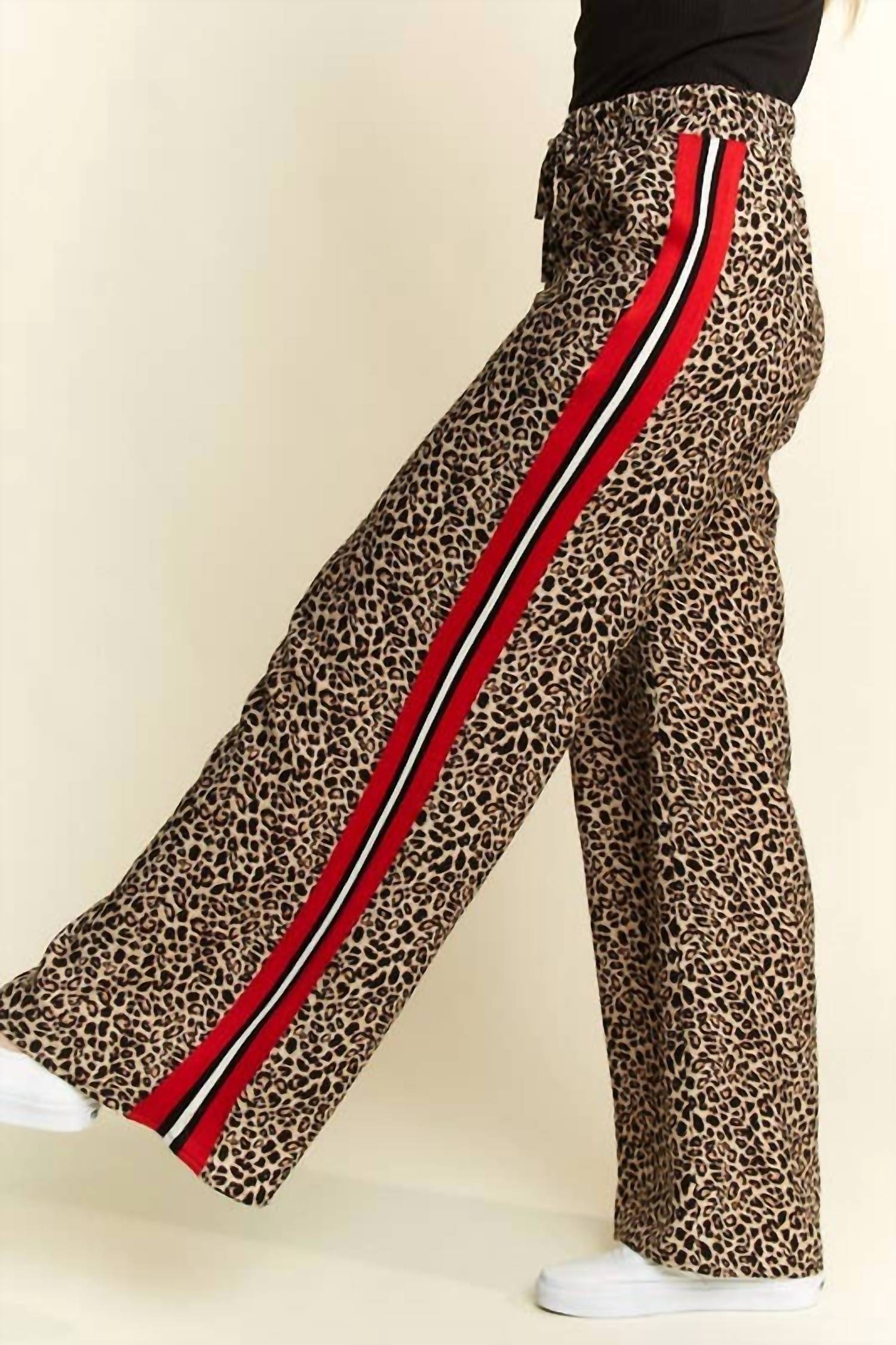 Jade By Jane - Leopard Contrast Trouser