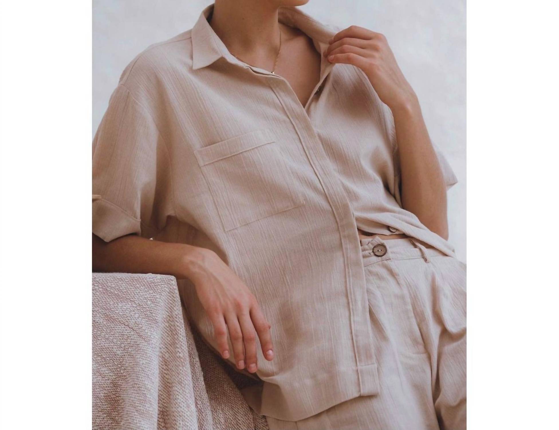 Bali Lane - Otis Short Sleeve Linen Shirt
