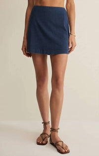 Z Supply - Gail Jersey Denim Mini Skirt