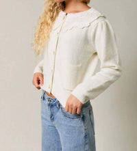 Le Lis - Adeline Lace Collar Cardigan