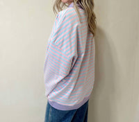 Day + Moon - Stella Stripe Mock Neck Sweater