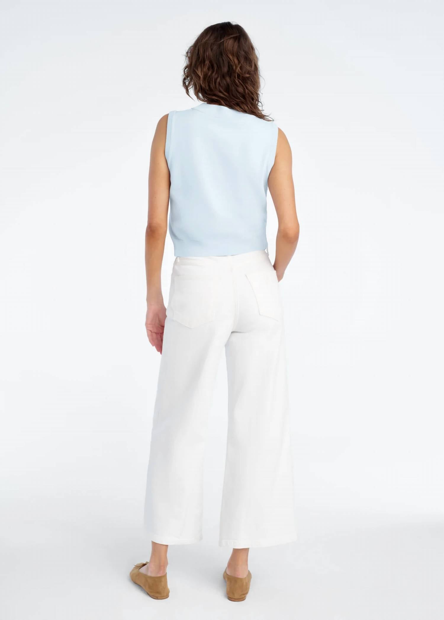 Favorite Daughter The Cecilia Tank in sky blue - women's tank top - detail view