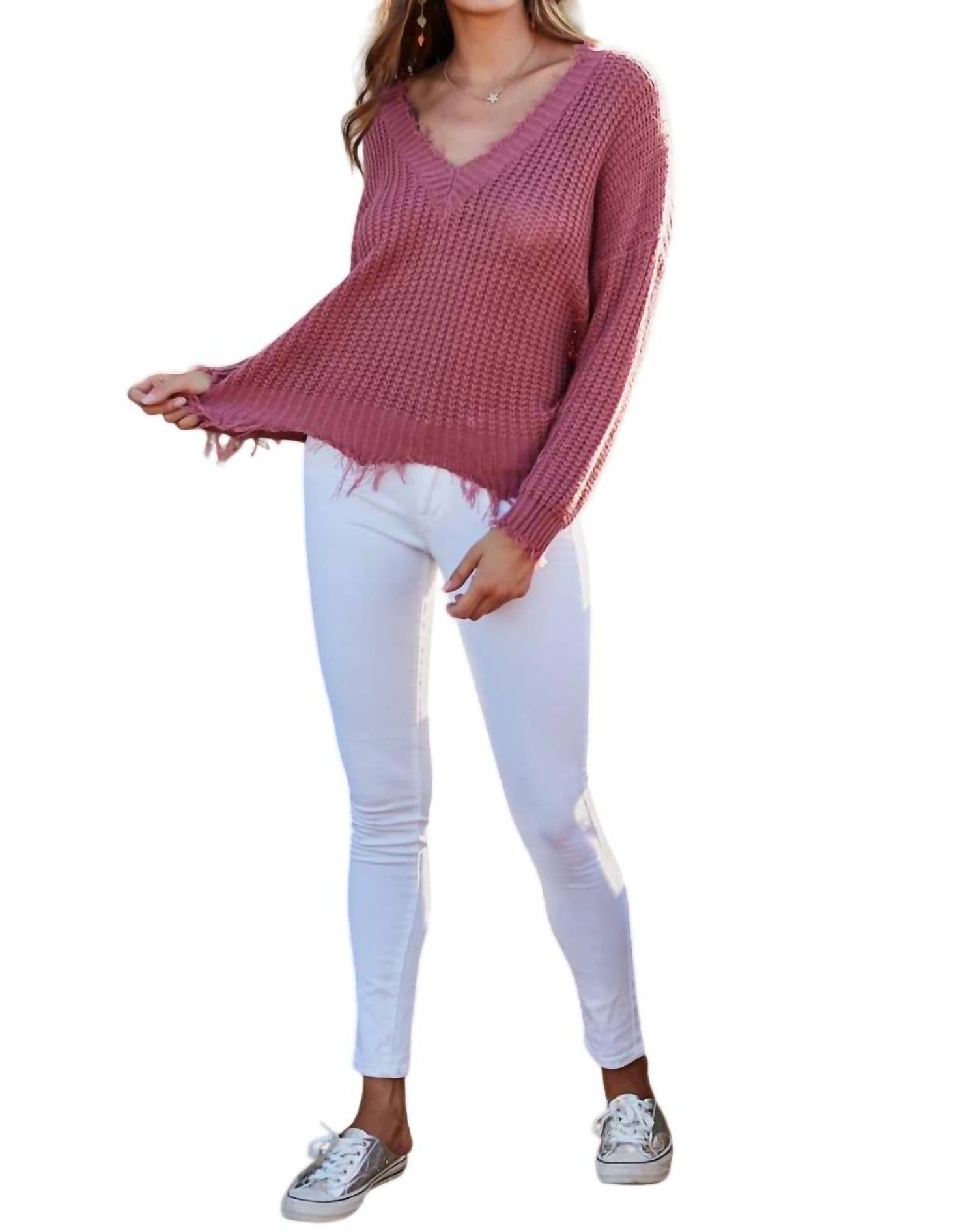 Mainstrip - Frayed Sweater