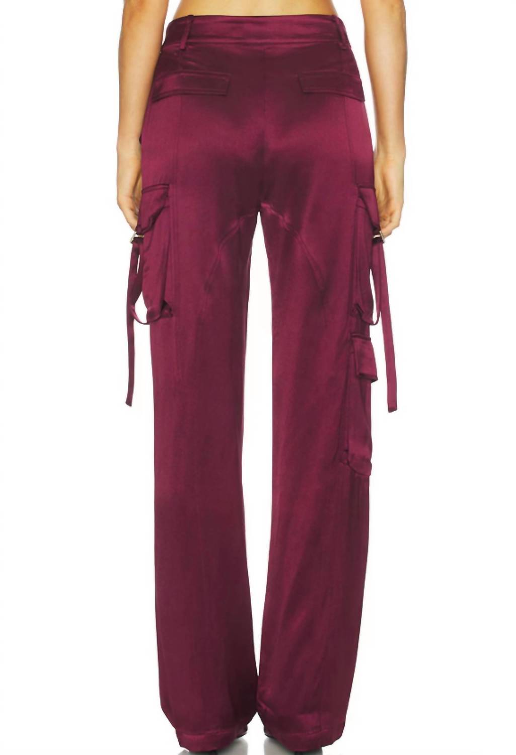 RETROFETE Andre Cargo Pants in port - women's pants - detail view