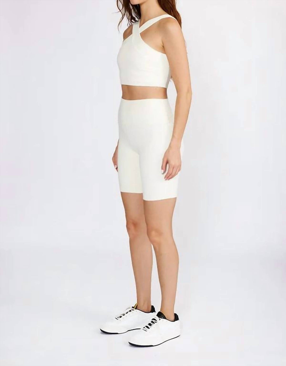 Cream Yoga - Women's Leah Cross Neck Bra Top