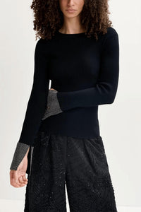Essentiel Antwerp - Gomi Rhinestone Cuff Knit Sweater