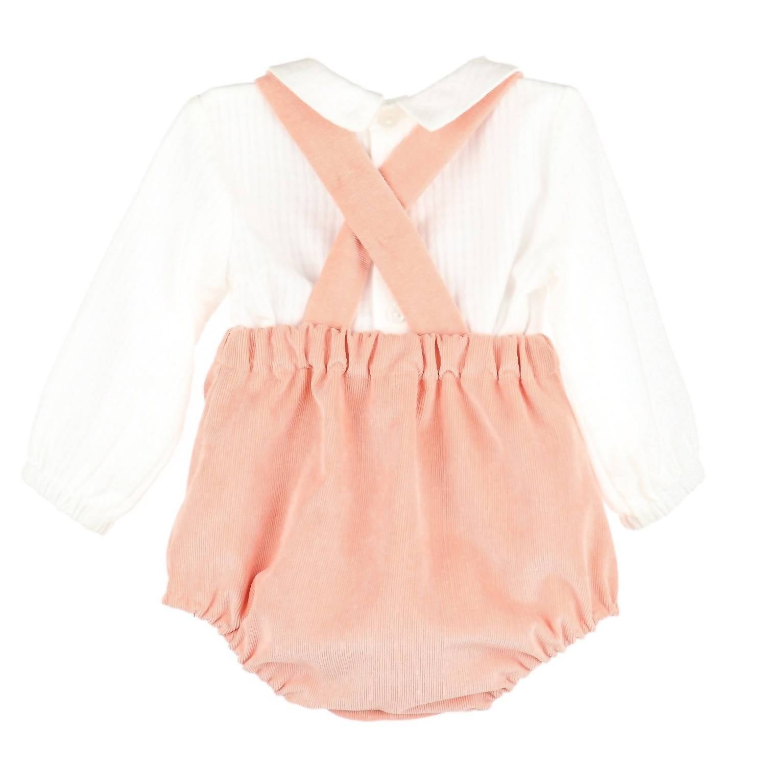 Sophie & Lucas - Boy's Pumpkin Cord Overall Set