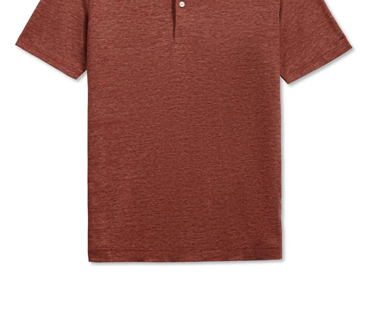 Scott Barber - Men's Linen Melange Polo Shirt