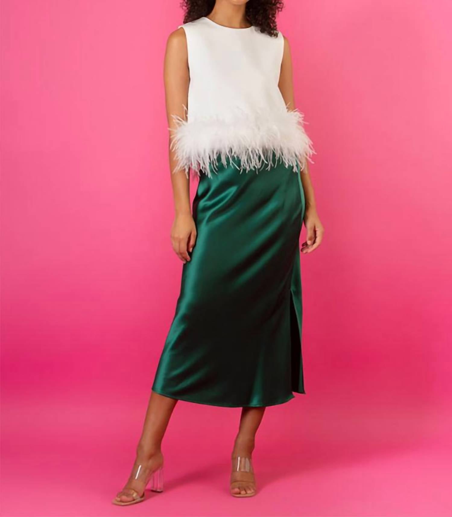Jessie Liu - Feather Bottom Top