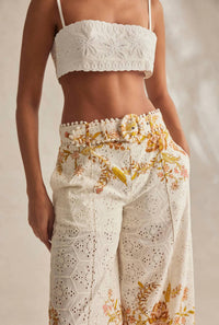 Hemant & Nandita - Flared Pants With Buckle Belt