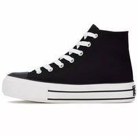 Andrea - Women's Canvas Sneaker Boots With Platform