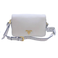 Prada - Women's Vitello Phenix Leather Flap Crossbody Bag