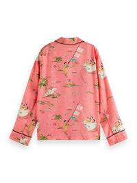 Scotch & Soda - Girls Single Breasted Printed Blazer