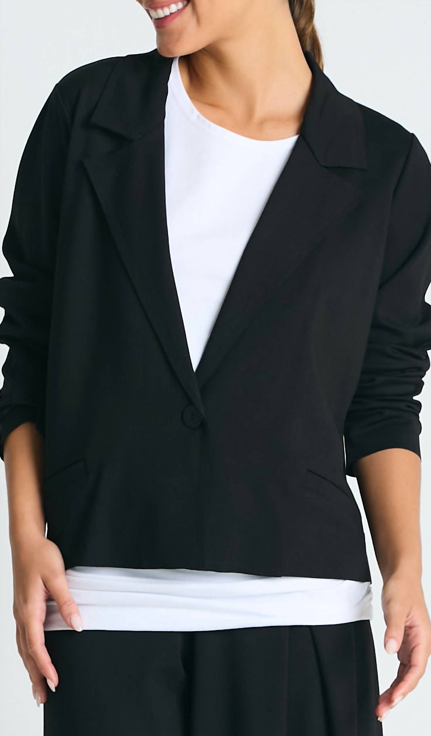 Planet By Lauren G. - Scuba Crop Blazer