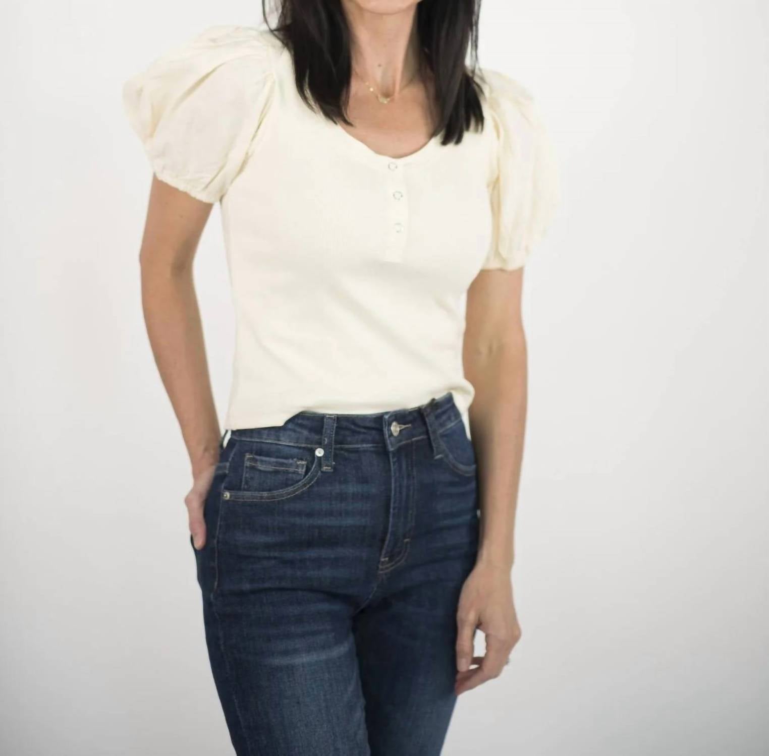 &Merci - Arleth Puff Sleeve Top